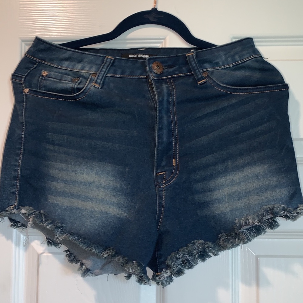 High brand denim cut off shorts
